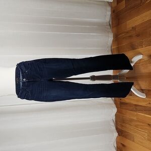Banana Republic dark stretch denim wide leg boot cut size 25/0